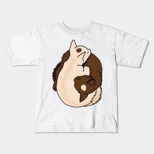 Brown and Cream Kitties Kids T-Shirt